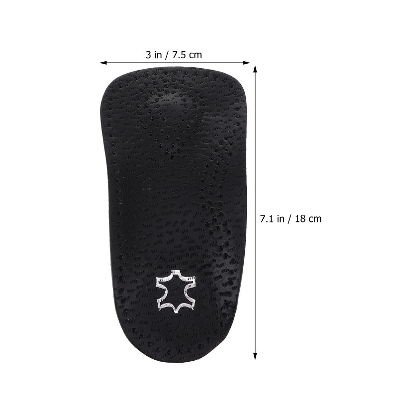 1 Pair Leather Foot Arch Pads Woman Invisible Anti-skid Foot Arch Supports - Image 3
