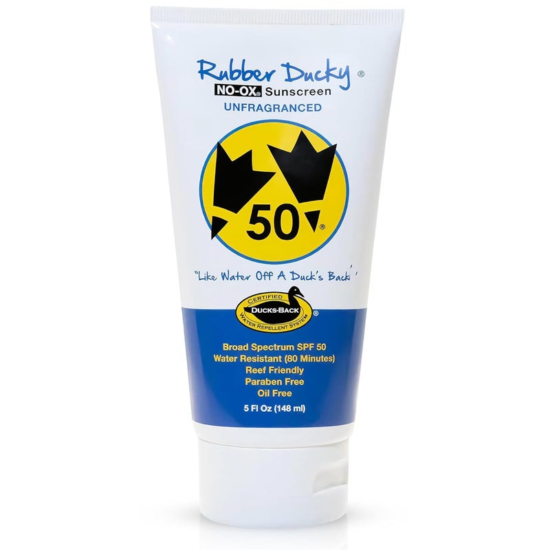 Rubber Ducky  Vitamin E Sunscreen with SPF 50 WaterResistant Sunscreen for Face and Body  Broad Spectrum Lotion OilFree Moisturizing Sunscreen Alternative for Moisturizing Sunblock 1 pc 5oz