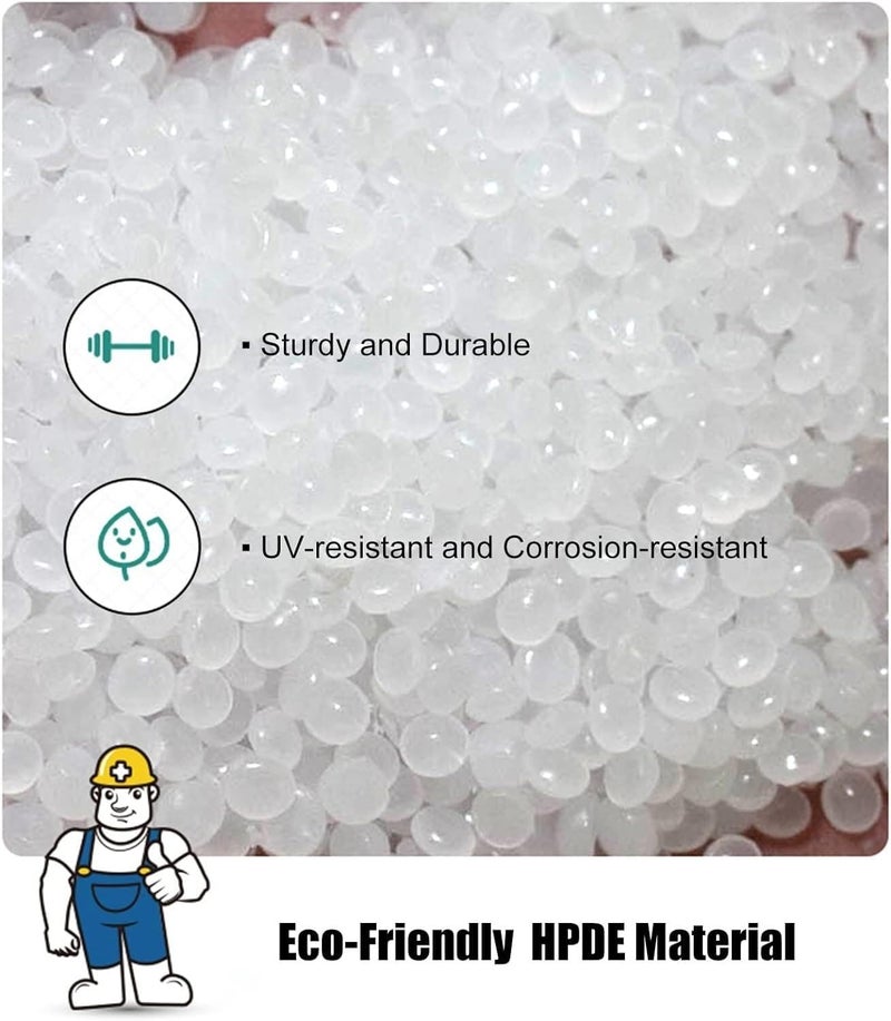 Balcony Safety Mesh White Plastic Wire Mesh Craft Fence Pet Hexagonal Poultry Fence Rabbit Dog Cat(0.4x5m/1.3x16.4ft) - Image 5