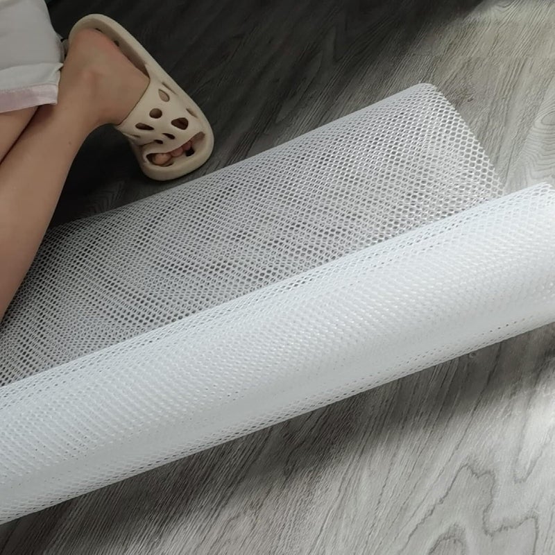 Balcony Safety Mesh White Plastic Wire Mesh Craft Fence Pet Hexagonal Poultry Fence Rabbit Dog Cat(0.4x5m/1.3x16.4ft) - Image 2