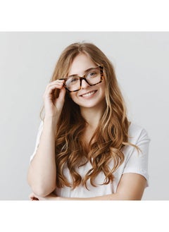 FEISEDY Fashion Cat Eye Blue Light Blocking Glasses For Women Fake Retro Eyeglasses Oversized Stylish Eyewear Frame B0240  - Image 2