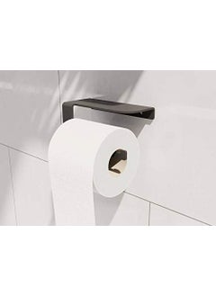 INDIAN DECOR INDIAN DECOR 49200 Black Metal Toilet Roll Holder Toilet Tissue Paper Roll Holder Dispenser Reserve Bathroom Storage Organization Hanging Holds One Roll Black Made in India  - Image 2