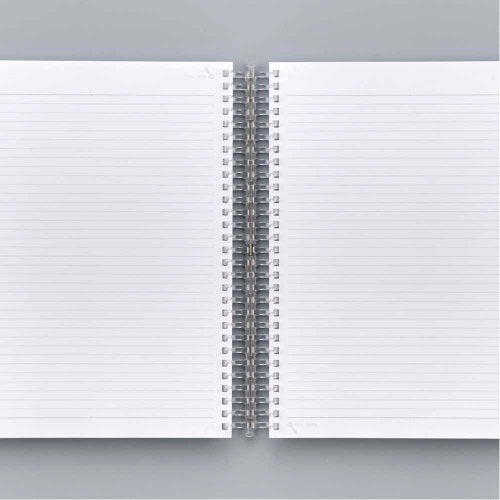 LIHIT LAB. Refillable Notebook, 150 Pages, 9.9 x 7.8 inches, Clear (N-1610-1) - Image 2