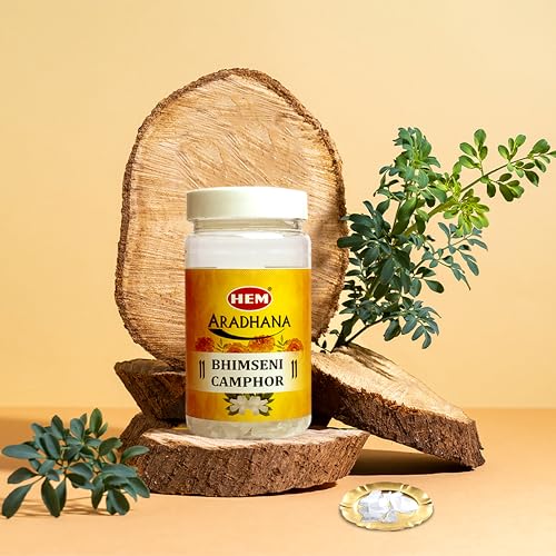 Hem Aradhana Bhimseni Camphor - 100g Jar | 100% Pure & Natural Perfect for Puja, Havan, Meditation & Aromatherapy | Sweet Fragrance, Air Purifier & Stress Reliever | Sustainable - Image 2