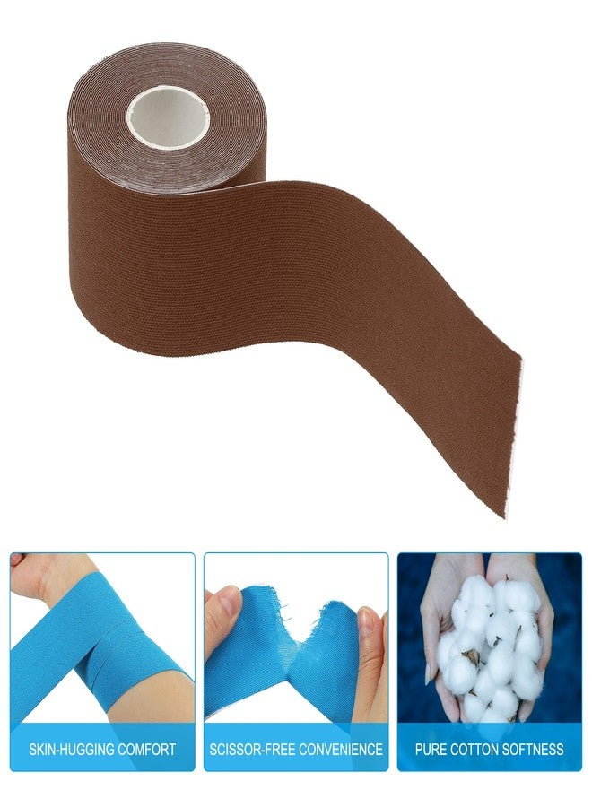 PATIKIL 16.4ft x 2 Inch Aerial Hoop Tape, 3 Roll Athletic Tape Adhesive Non-Slip Grip Tape Yoga Rig Sports Tape for Wrapping Exercises Gymnastics, Brown - Image 4