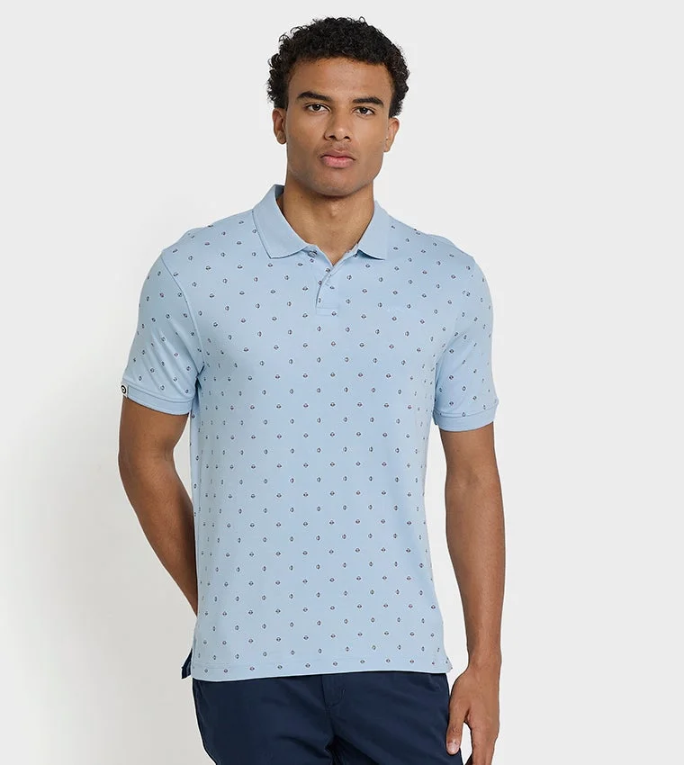 بين شيرمان Ben Sherman Men's Short Sleeve Printed Polo Tees
