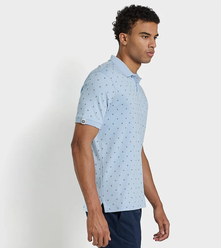 Ben Sherman  Ben Sherman Men's Short Sleeve Printed Polo Tees for Men | Best Price UAE