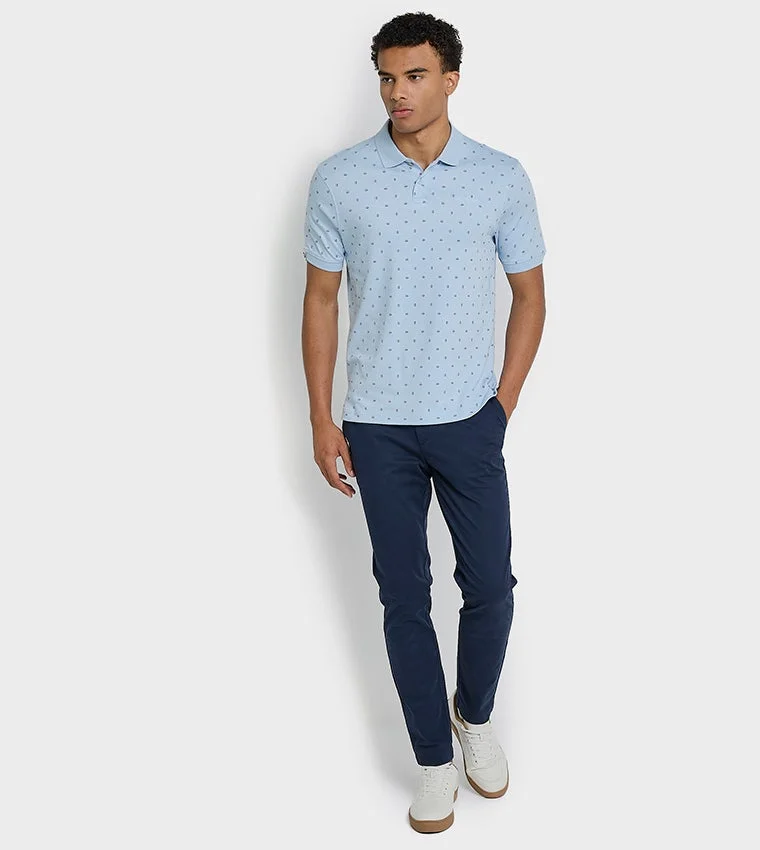 Ben Sherman  Ben Sherman Men's Short Sleeve Printed Polo Tees for Men | Best Price UAE
