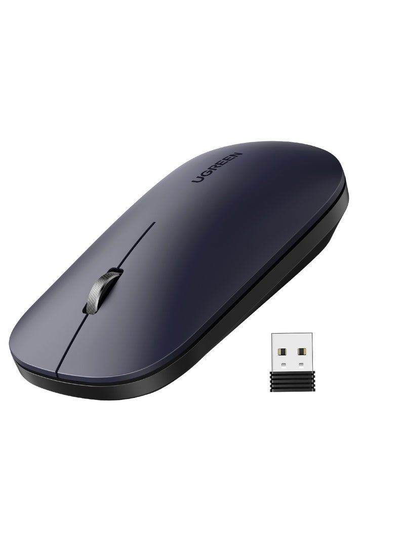 Wireless Mouse Silent Computer Mice Slim Portable for Laptop with 2.4G USB Adapter Ultrafast Scrolling 4 Adjustable DPI Compatible with PC HP Lenovo ASUS Dell