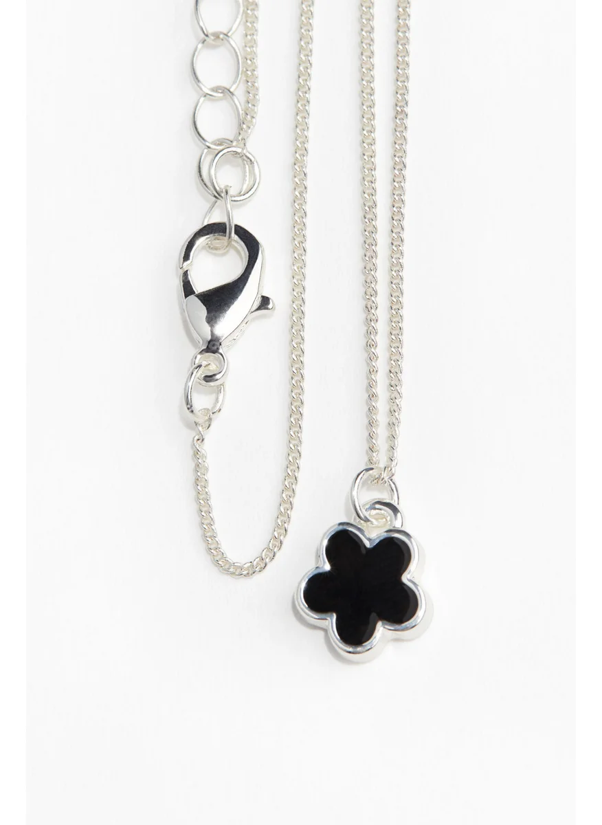 اتش اند ام Flower-Pendant Necklace