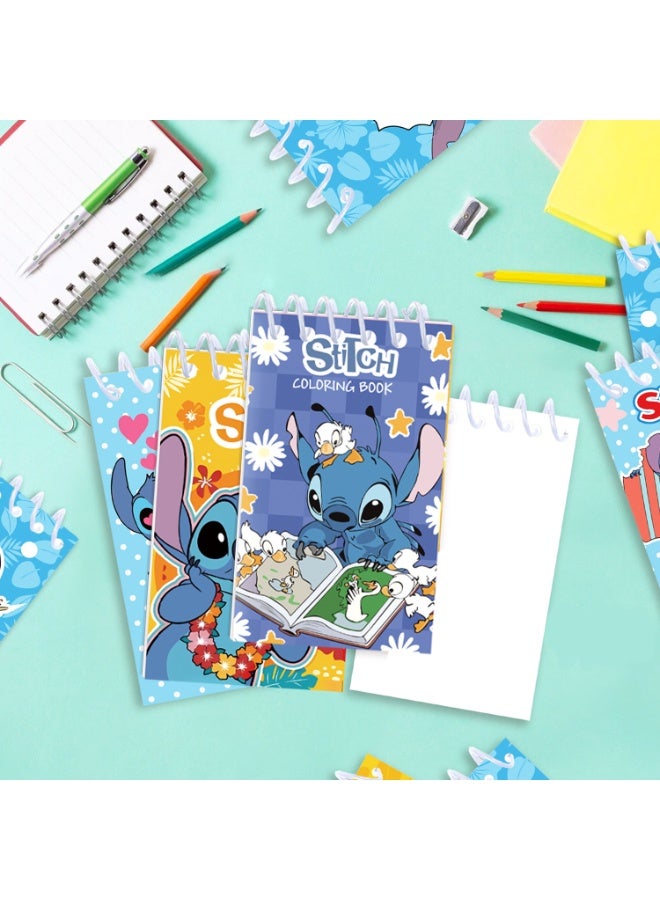 Disney Colorful Stitt Theme Pattern Notebook This Spiral Notebook This Week's High Value Mini Notebook Birthday Gift Plan 10 Pack - Image 3