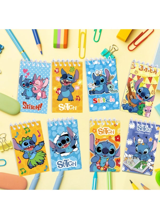 Disney Colorful Stitt Theme Pattern Notebook This Spiral Notebook This Week's High Value Mini Notebook Birthday Gift Plan 10 Pack - Image 2