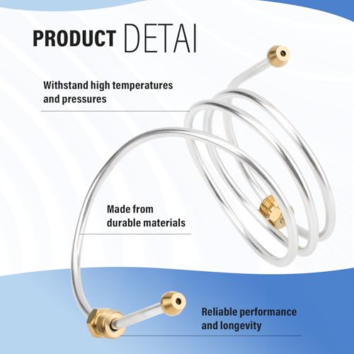 GRONGU 004078F Pool Heater Pilot Tube Compatible with Raypak Model 53A 055A 055B 105A 105B SpaPak Pool Heater Pilot Tube Assembly with Compression Ends Pool Heater Parts - Image 3