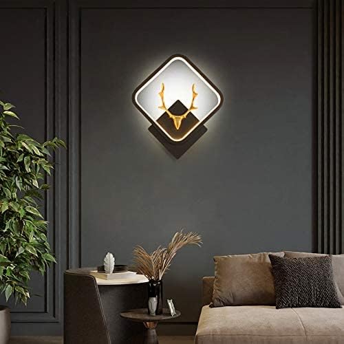 Lumina Black Body Home Decore Led Fancy Wall Light,Night Lamp,Decorative Lamp,Wall Hanging Lights for Bedroom,Living Room, 3 Color Changing-Warm White, White and Natural White (Square) - Image 1