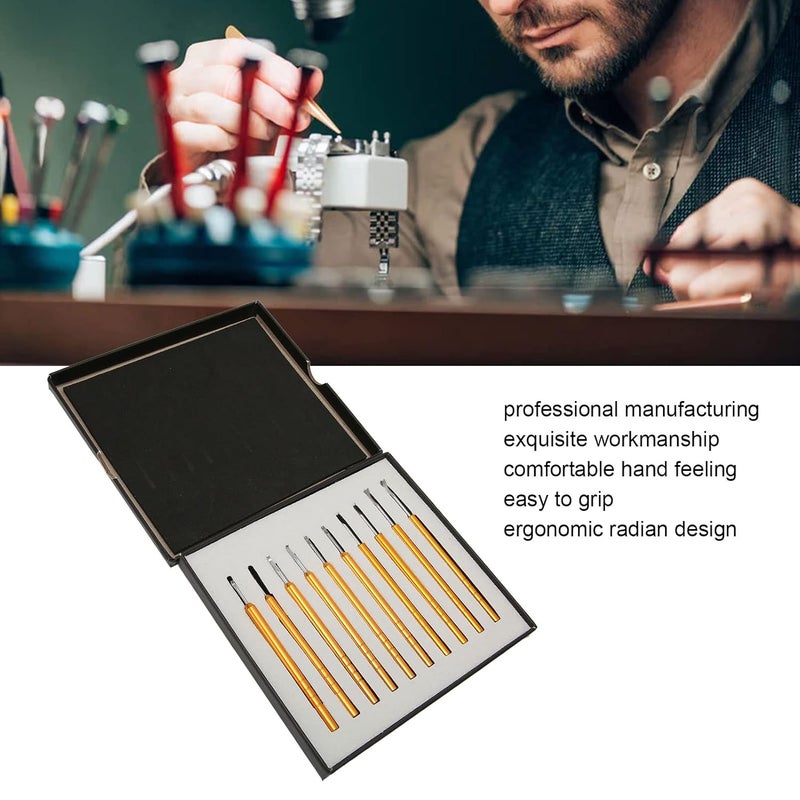 klarako 10pcs Watch Hand Remover Kit, Lever Type Puller Watch Tool Professional Watch Tools for Home Use Business Use Watchmakers Reparing - Image 3