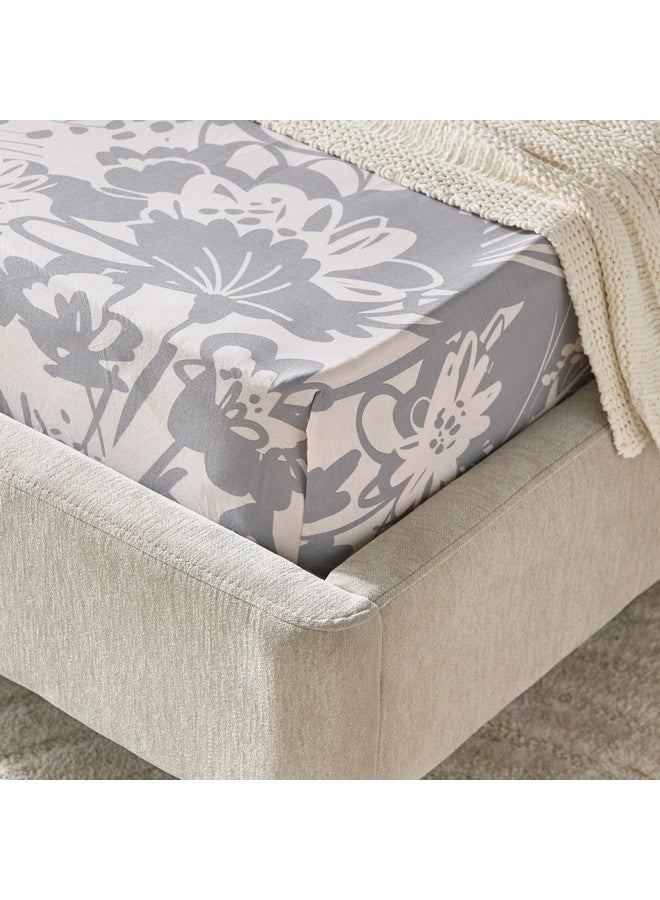 Home Box Aurora Heya Printed Cotton Twin Fitted Sheet 200 x 33 x 120 cm - Image 2