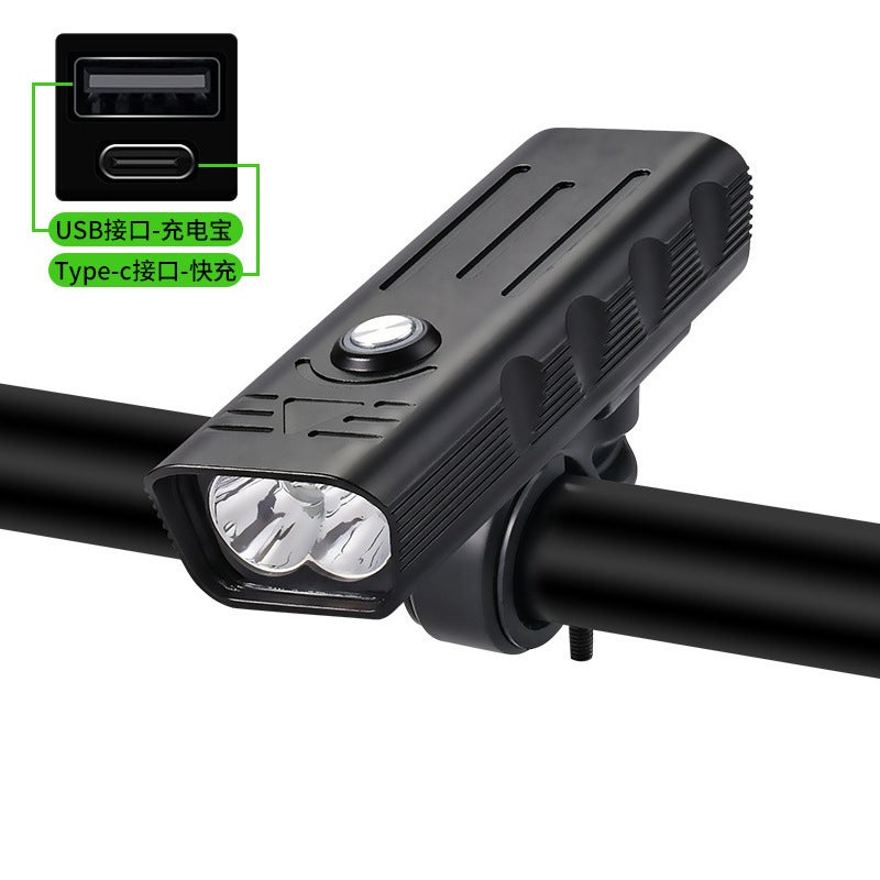 Generic New 5T6 USB-C Rechargeable 9600mAh Mountain Bike Light 2T6 lamp