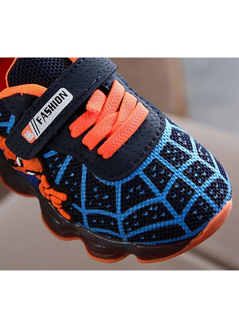 Loquat - Baby Flash Led Light Sneakers Blue - Image 1