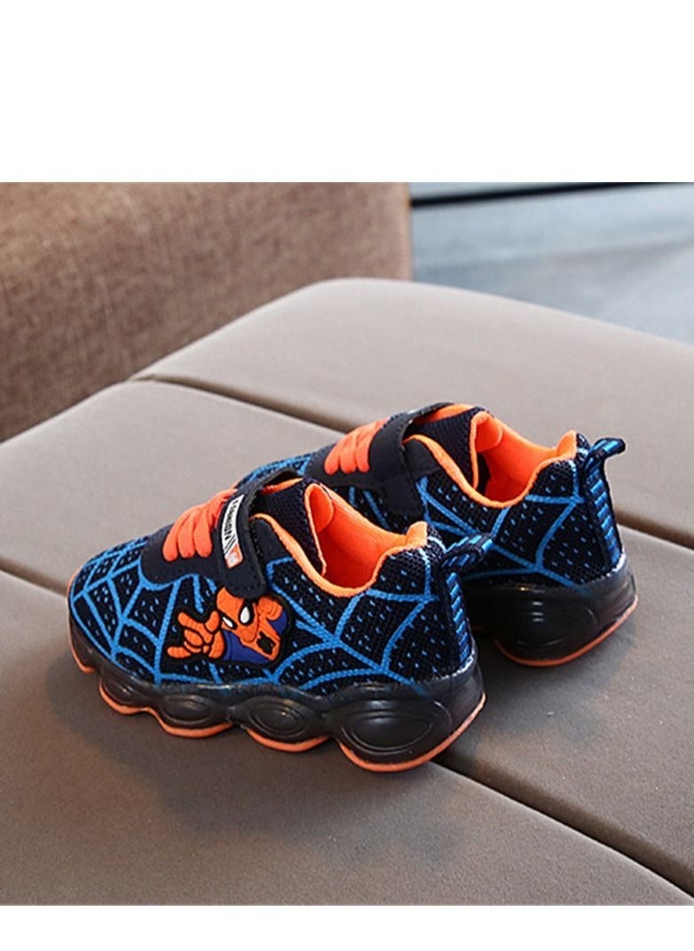 Loquat - Baby Flash Led Light Sneakers Blue - Image 1