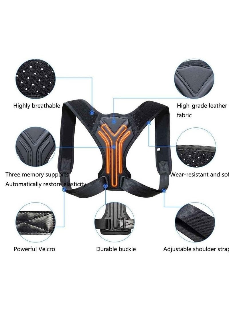 ATRJSZ Posture Corrector for Women, Back Brace for Men, Adjustable Posture Corrector, Shoulder Brace, Back Posture Corrector Women, Back Pain Relief, Posture Brace, Back Straightener (M)  - Image 3