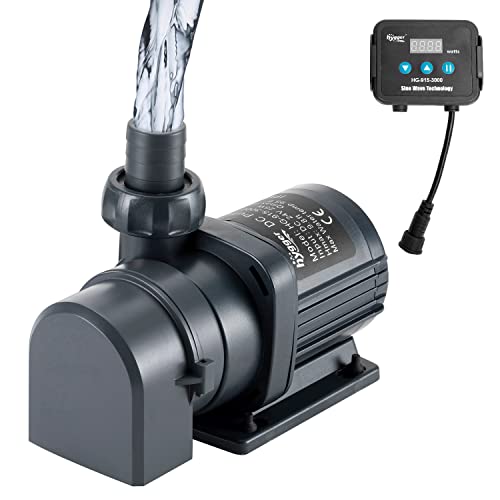 hygger 800GPH Quiet Submersible and External 24V Water Pump, with Controller (30%-100% Settings), Powerful Return Pump for Fish Tanks, Aquariums, Ponds, Fountains, Sump, Hydroponics (25W, 9.8ft) - Image 1