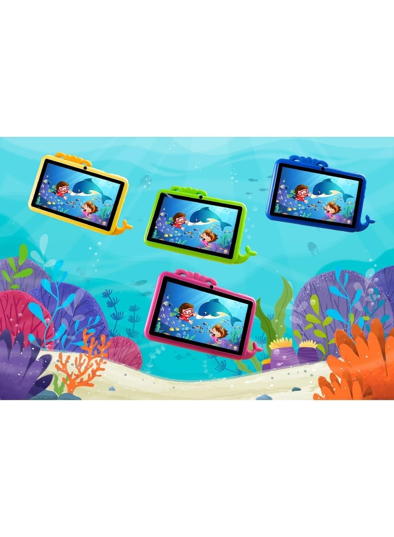 موديو M51 Kids Tablet – 7" Display, Dual Camera, 4GB RAM, 64GB Storage, 5GHz WiFi, Educational Apps, Parental Controls – Middle East Version with School Stationery Set – Pink - Image 4