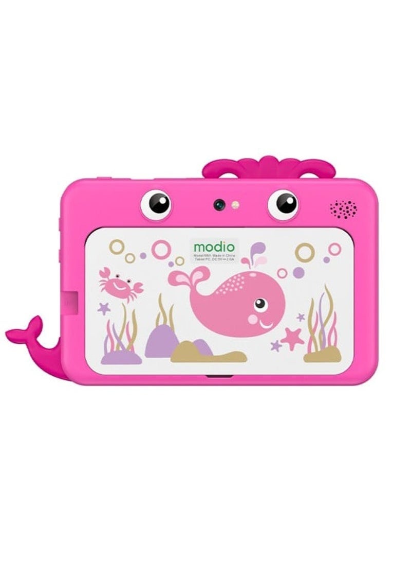موديو M51 Kids Tablet – 7" Display, Dual Camera, 4GB RAM, 64GB Storage, 5GHz WiFi, Educational Apps, Parental Controls – Middle East Version with School Stationery Set – Pink - Image 1
