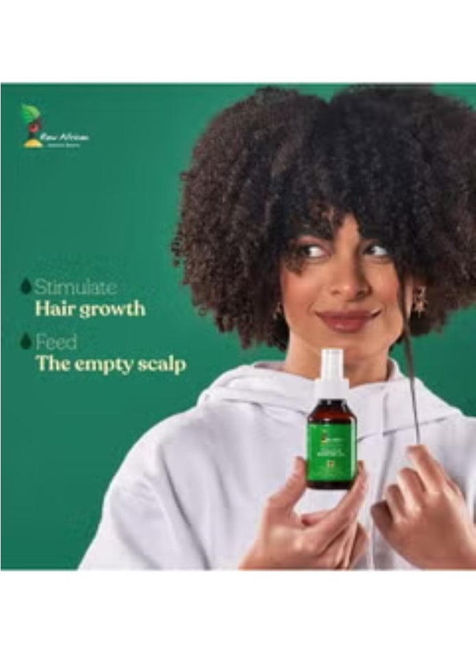 رو أفريكان زيت الشعر المعزز لبصيلات الشعر - يحفز نمو الشعر ويقوي جذوره - (100 مل) - Image 3