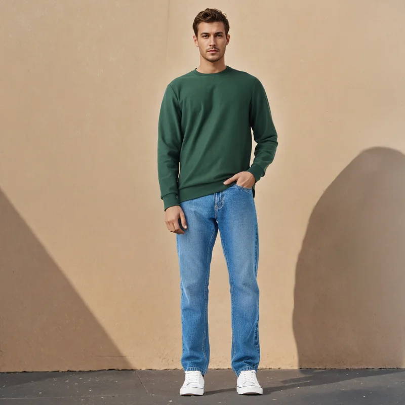 Splash FAV Herringbone Textured Sweatshirt