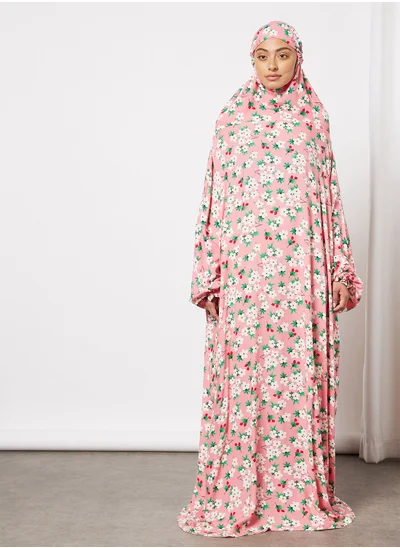 Hayat Praying Dress With Attached Veil
