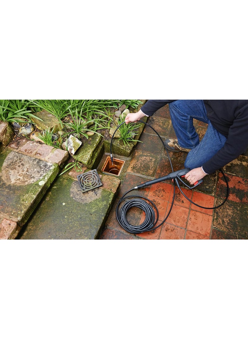 BOSCH Drain Cleaner Hose 10m, 130 Bar High Pressure Washer Pipe Cleaning Accessory for Blocked Drains, Pipes, Gutters & Sewer Cleaning- F016800362 - Image 3