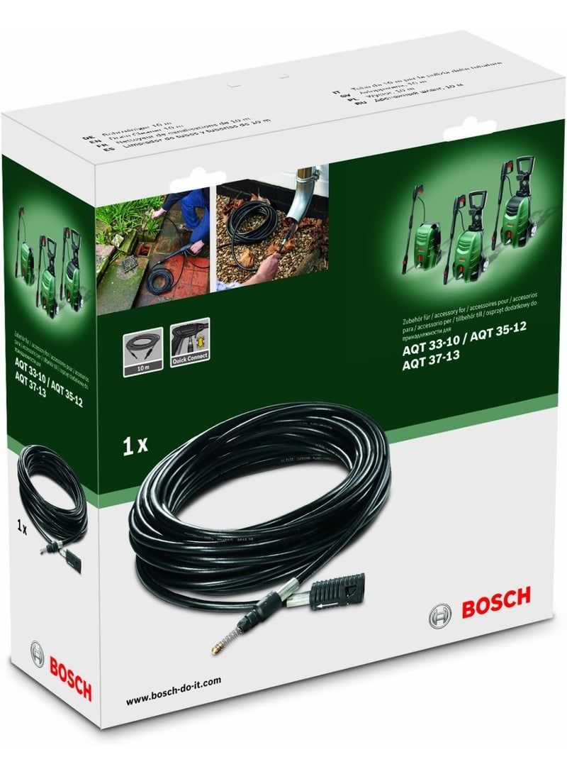 BOSCH Drain Cleaner Hose 10m, 130 Bar High Pressure Washer Pipe Cleaning Accessory for Blocked Drains, Pipes, Gutters & Sewer Cleaning- F016800362 - Image 2