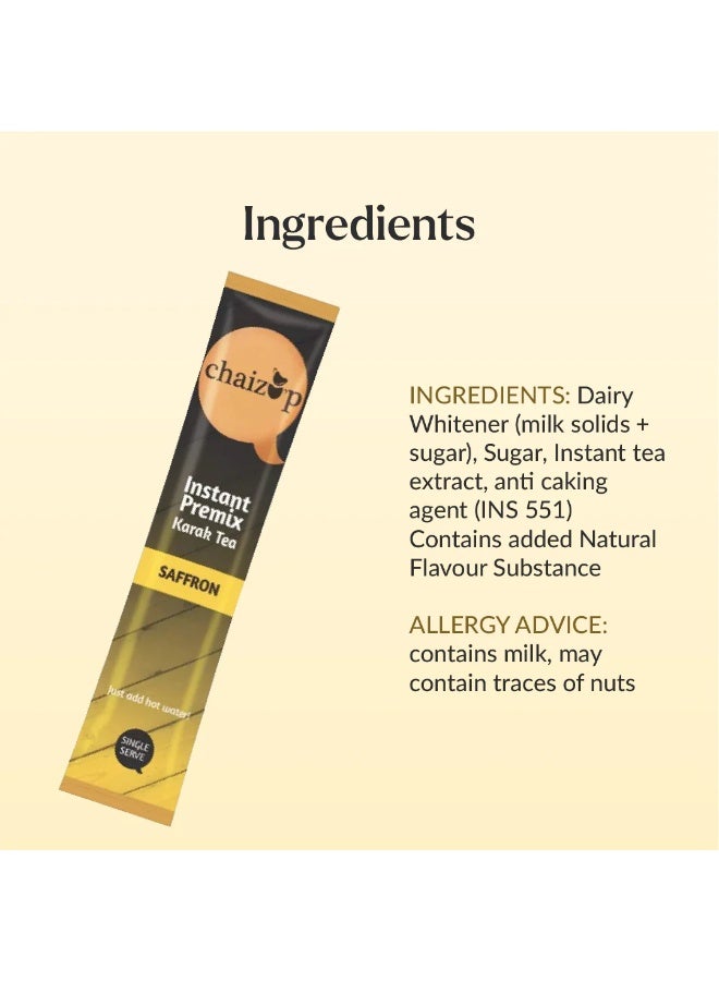 Chaizup Instant Premix Karak Tea Saffron 200grams (Pack of 10) - Image 5