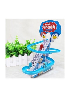Rally Battery Operated Penguin Race Set Car Toy Climbing Stairs Educational Toy For Kids with Flashing Lights & Music  - Image 2