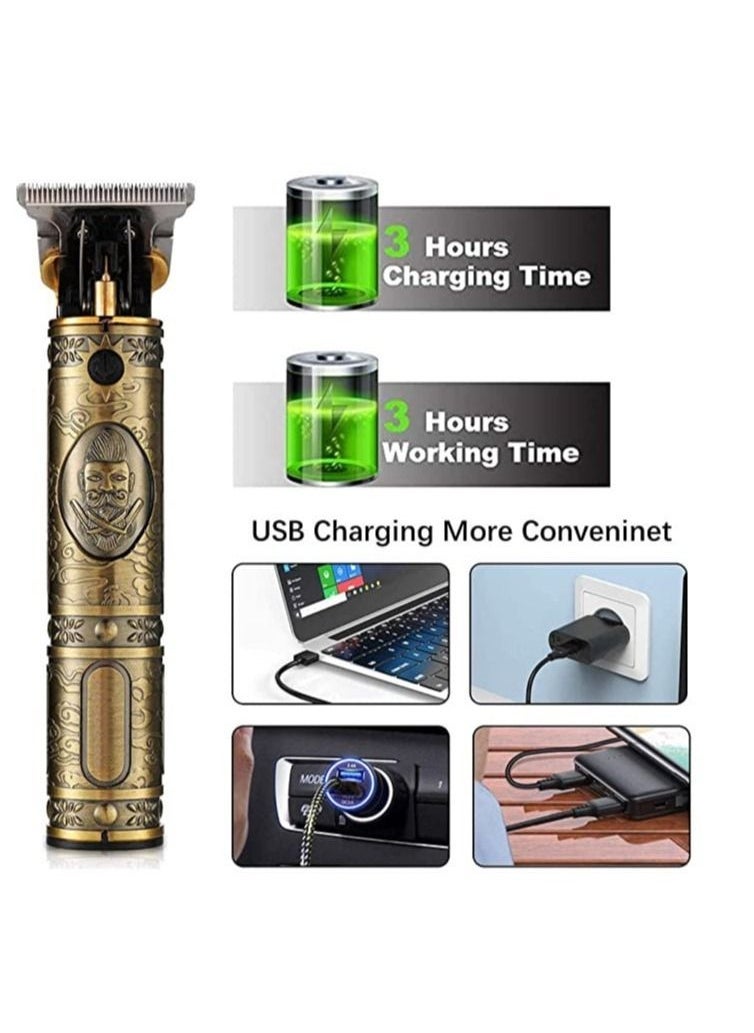 ELTRAZONE Mens Clipper Cordless Hair Clippers, Razor Electric Professional Beard Trimmer Grooming Shaving Machine Self Hair Cutting Haircut Trimmers Cutter - Image 2