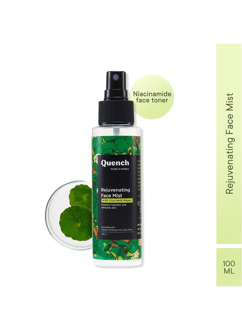 Quench Cica & 2% Niacinamide Face Mist Toner for Oil & Acne Control | Hydrates, Calms and Refreshes Skin | Gentle & Non-Irritating | Lightweigh and Non-Comedogenic | Made in Korea (100ml) - Image 5
