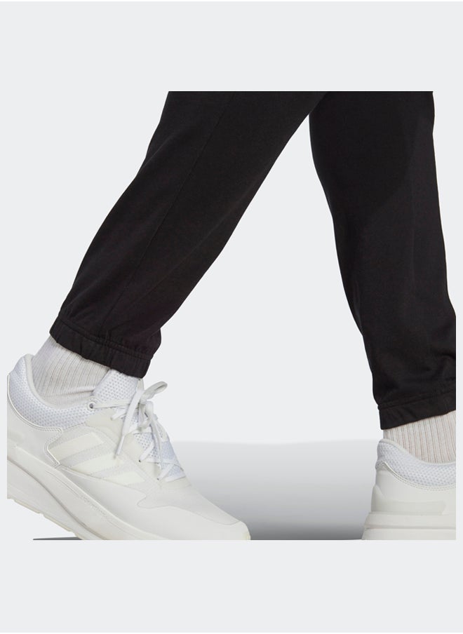 Adidas Essentials Single Jersey Tapered Badge Of Sport Joggers  - Image 5