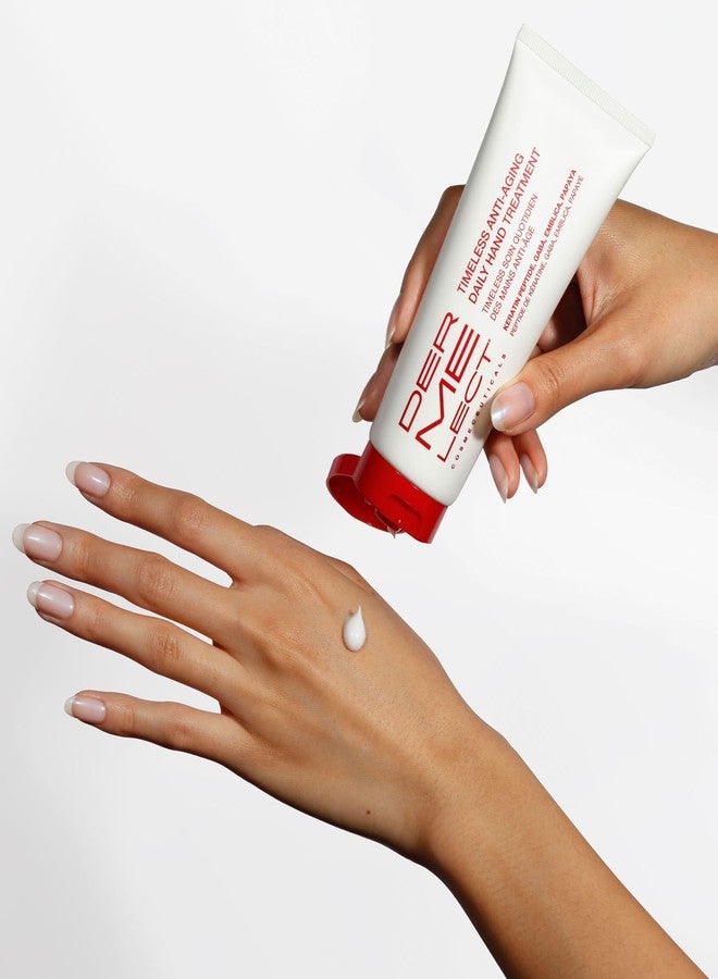 Dermelect Timeless Anti-Aging Daily Hand Treatment - Anti Aging Cream with Peptides Hyaluronic Acid Hydrating & Brightening Treatment for Dry Hands, Dark Spots, Over Washed Hands 1.7 oz - Image 2