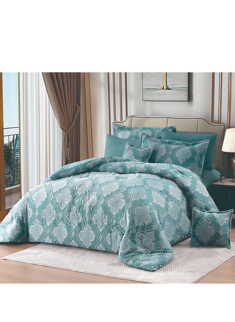 Hi homey - Comforter Set- Bed in a Bag 8 Pieces set All Season Bedding Sets with Comforter & Luxurious Microfiber Fabric comforter set - Image 1