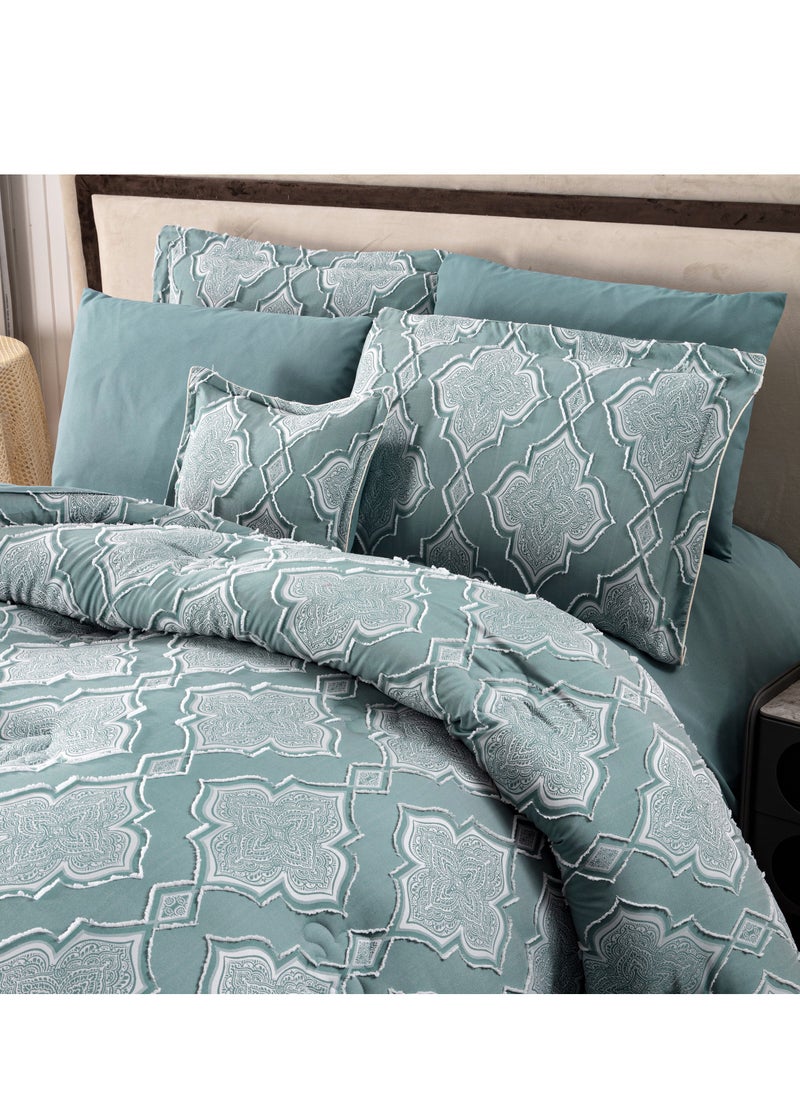 Hi homey - Comforter Set- Bed in a Bag 8 Pieces set All Season Bedding Sets with Comforter & Luxurious Microfiber Fabric comforter set - Image 1