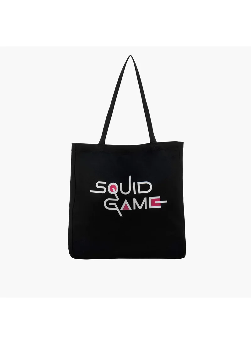 اس بي كاركترز Squid Game Print Shopper Bag with Double Handles