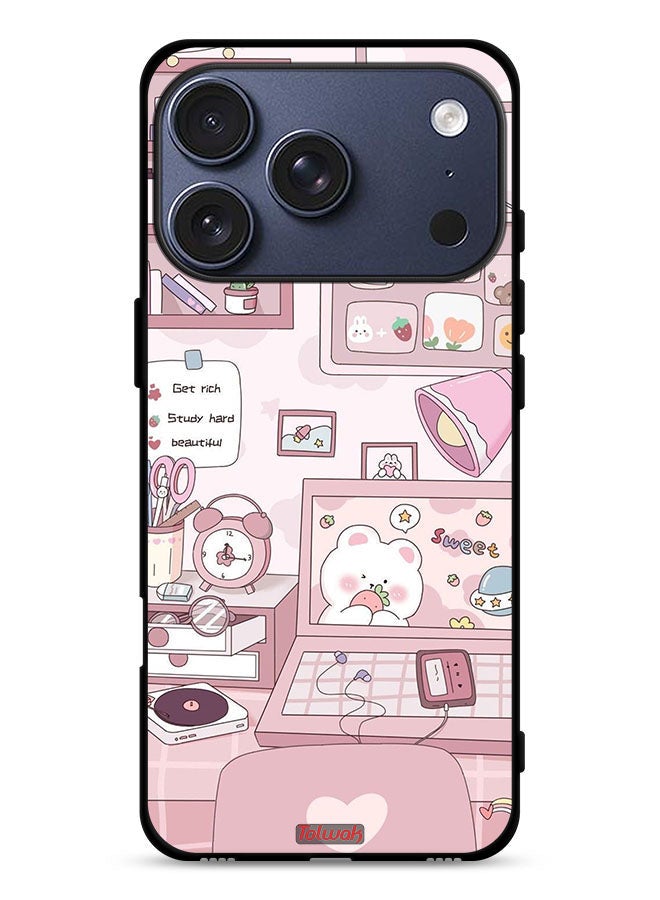 Tolwak Apple iPhone 17 Pro Protective Case Cover Get Rich Study Hard - Image 1