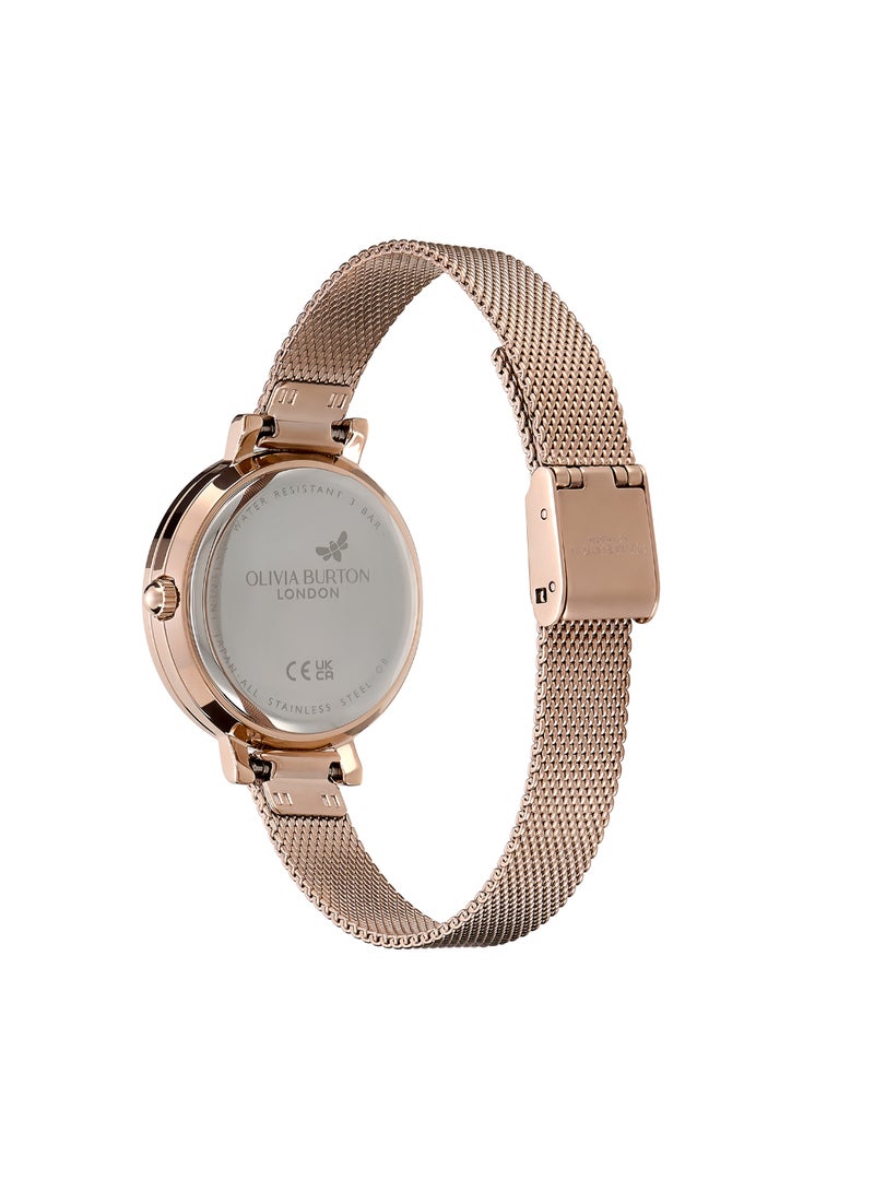 OLIVIA BURTON ROUND ANALOG WOMEN'S LIGHT CARNATION GOLD CASE WATCH - 24000162 - Image 5