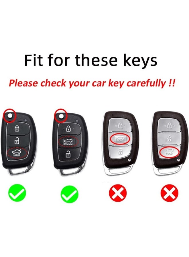 Rubik 3 Buttons Soft TPU Key Fob Cover for HYUNDAI Tucson Elantra Santa Fe Solaris ix35 ix45 i20, Remote Control Protection Shell Case - Black/Gold  - Image 3
