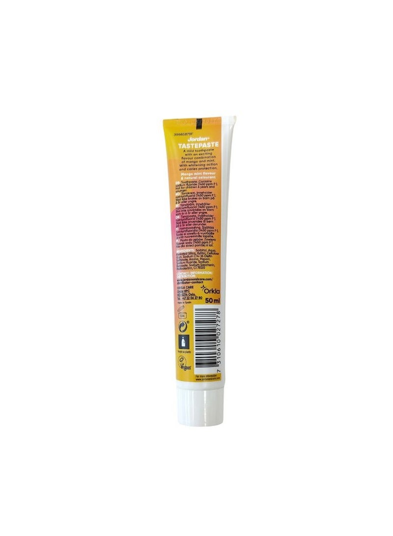 Jordan Jordan Tastepaste Mango Mint Toothpaste  50ml - Image 2