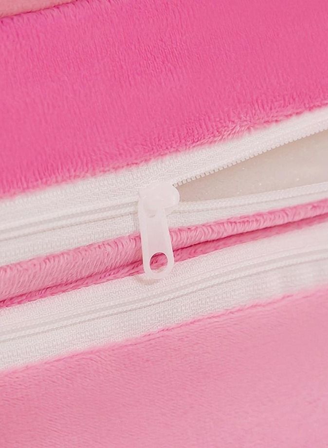 Foldable Toddler Chair Lounger for Kids from 1 to 3+ years old , Removable and Washable Lazy Sleeping Sofa for Kids, Baby Sofa Bed Foldable Chair, Pink Teddy Bear - Image 3