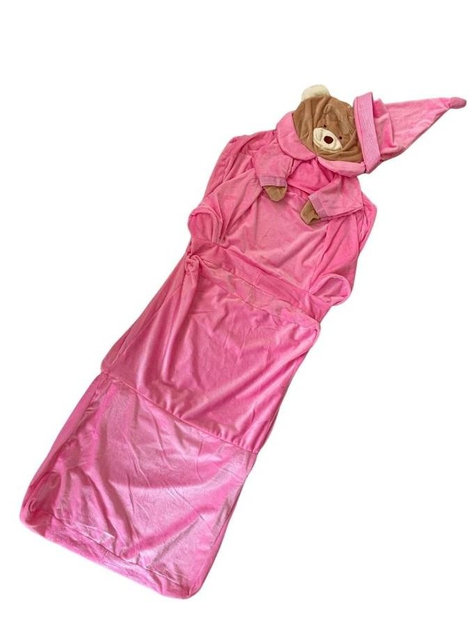 Foldable Toddler Chair Lounger for Kids from 1 to 3+ years old , Removable and Washable Lazy Sleeping Sofa for Kids, Baby Sofa Bed Foldable Chair, Pink Teddy Bear - Image 4