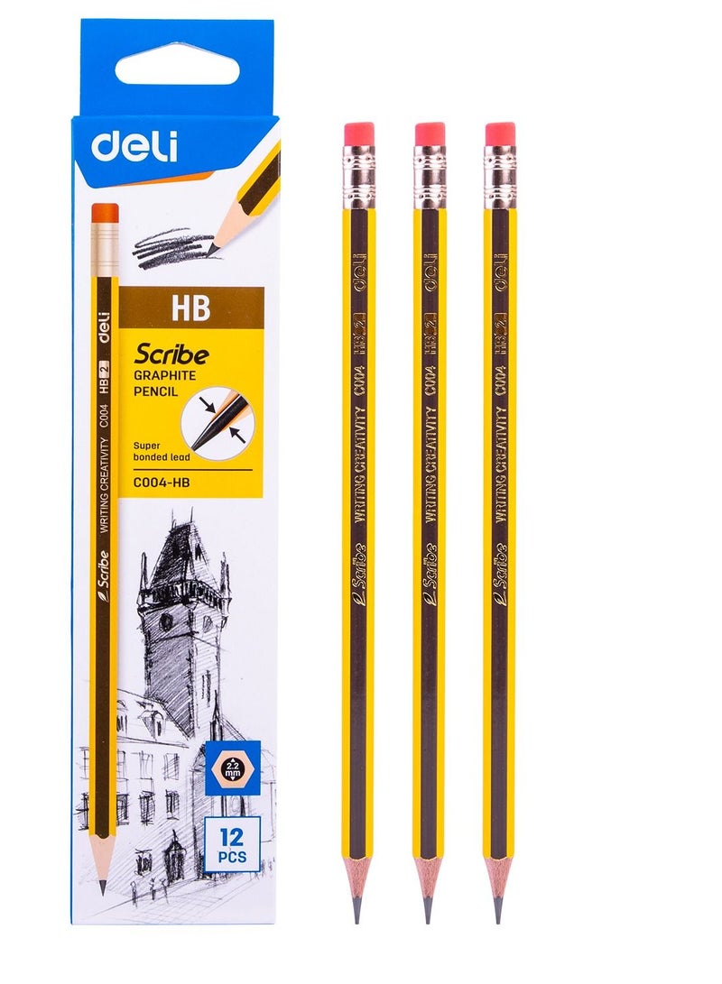 Deli HB pencil 6-boxes 2.2 mm - Image 1