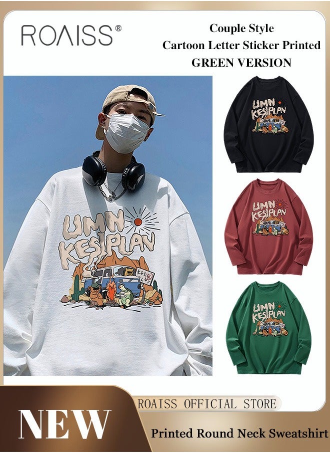 Vintage Cartoon Bus Sweatshirt Long-Sleeve Crew Neck Cartoon Print Sweatshirt - pzsku/Z52E344D36B0C9E45DBACZ/45/_/1721461131/bef39ef0-52a6-4b89-a1f3-a812b4e38270