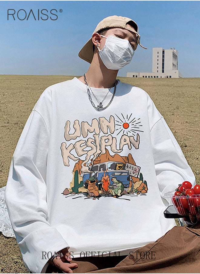 Vintage Cartoon Bus Sweatshirt Long-Sleeve Crew Neck Cartoon Print Sweatshirt - pzsku/Z52E344D36B0C9E45DBACZ/45/_/1721462486/c1eb3021-941b-4dc8-bae1-2b729619e870